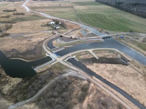 Widok z lotu ptaka na węzeł Modzelówka